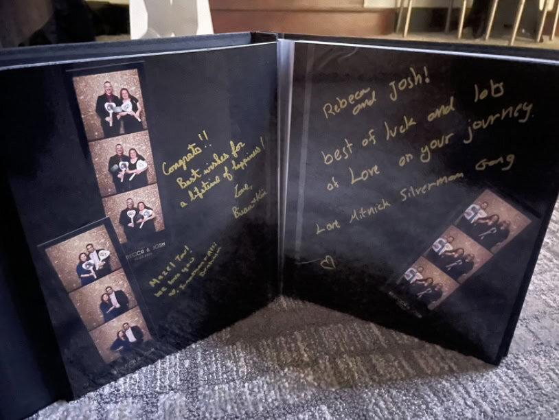 Celebrating DJ Bertie with a personalized message and photo strip.